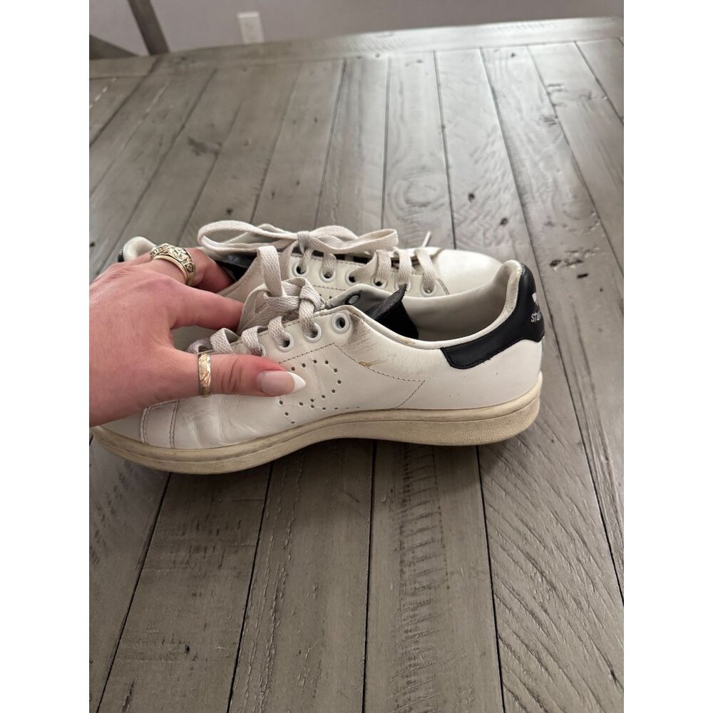 Raf Simons x Stan Smith Adidas Optic White Black 2017 Size 6 - Picture 7 of 8